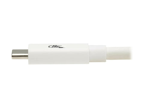 EATON TRIPPLITE series USB4 40Gbps Cable M/M USB-C 8K 60Hz 240W PD Charging White 1m 3.3ft.