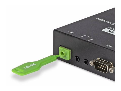 LINDY SFP Port Locks Green 10x + 1 Key