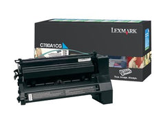 LEXMARK C782, X782e cartouche de toner cyan faible capacité 6.000 pages pack de 1 retour programme