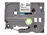 BROTHER P-TOUCH TZE-241 noir sur blanc 18mm pièce