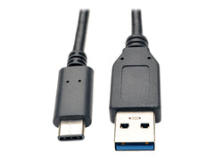 EATON TRIPPLITE USB-C to USB-A Cable M/M USB 3.1 Gen 1 5Gbps Thunderbolt 3 Compatible 3ft. 0.91m