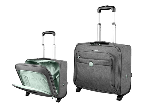 PORT DESIGNS Eco Trolley Made from Recycled Materials Mono Compartment Clamshell Trolley Padded 15.6p Laptop Compartment