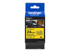BROTHER P-TOUCH TZE-FX651 noir sur jaune  24mm