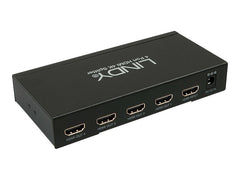 LINDY HDMI 4K Splitter 4 Port 3D 2160p30 HDTV up to 1080p und 4K 36/12 Bit HDCP 1.4