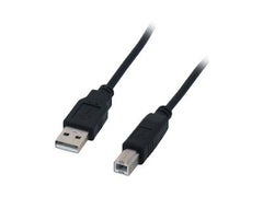 MCL Câble compatible USB 2.0 type A / B mâle - 1.80m Noir