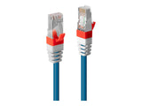 LINDY S/FTP Cat.6A Cable Blue 0.3m LSOH incl. Testprotocol