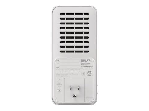 NETGEAR AX1600 4-Stream WiFi 6 Mesh Extender socket format