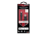 TNB XTREMWORK 1.5m USB Lightning Cable Black/Grey