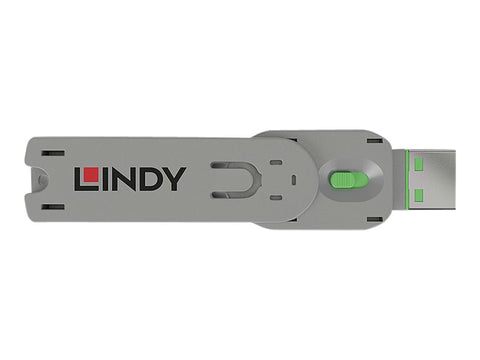 LINDY Clé pour bloqueur de port USB type A vert