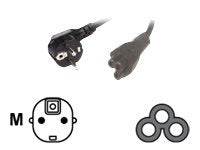 MCL Cordon secteur fiche tripolaire (C5) - 2m  (P)