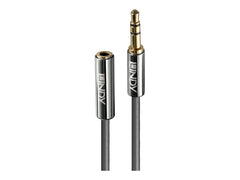 LINDY Cromo Line Audio Cable Stereo 3.5mm-3.5mm M-F 0.5m anthrazit extension
