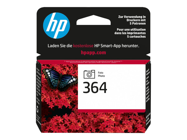 HP 364 original Ink cartridge CB317EE 301 photo black standard capacity 3ml 1-pack Blister multi tag