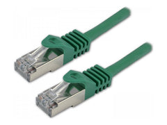 MCL Câble réseau RJ45 100Percent cuivre CAT 7 S/FTP LSZH - 0.5m Vert