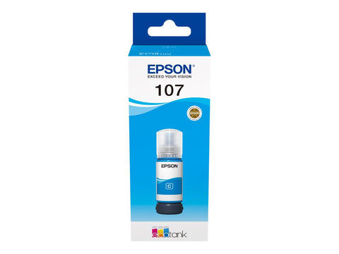 EPSON 1LB 107 EcoTank Cyan Ink Bottle