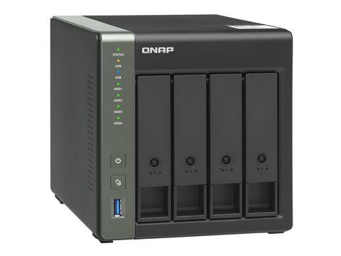 QNAP TS-431X3-4G 4-Bay NAS AL314 4Go DDR3L SODIMM RAM SATA 6Gb/s 1x 10GbE SFP+ LAN 1x2.5GbE + 1xGbE LAN