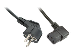 LINDY 5m IEC Mains lead angled Schuko - angled IEC 320 C13