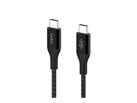 BELKIN Boost Charge 240w USB-C to USB-C Cable 2M Black