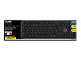 PORT DESIGNS Rechargeable Bluetooth Keyboard Ultra Slim and Elegant Design Rechargeable Battery 10meters Bluetooth range Compatible