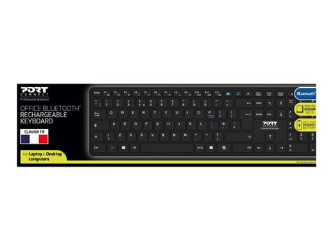 PORT DESIGNS Rechargeable Bluetooth Keyboard Ultra Slim and Elegant Design Rechargeable Battery 10meters Bluetooth range Compatible