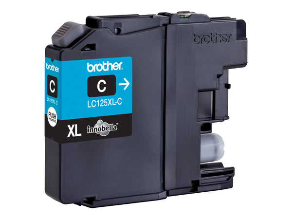 BROTHER LC-125XL cartouche dencre cyan haute capacité 1.200 pages 1-pack blister sans alarme