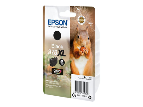 EPSON 5LB Singlepack Black 378XL Squirrel Clara Photo HD Ink