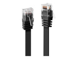 LINDY Cat.6 Flat ribbon-Patchcable black 10m without shielded