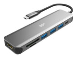 SILICON POWER Boost SU20 Docking station 7in1 USB USB-C HDMI SD card