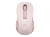 LOGITECH Signature M650 L Mouse large size optical 5 buttons wireless Bluetooth 2.4 GHz Bolt USB receiver rose