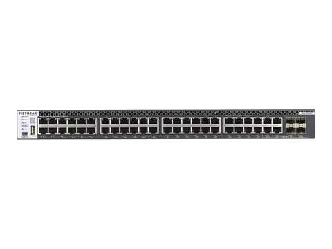 NETGEAR M4300-48X 48x10G 48x10GBASE-T 4xSFP+ stackable mgd.Switch für Server Aggregation (XSM4348CS)1U Rack SDN-ready Open Flow 1.3