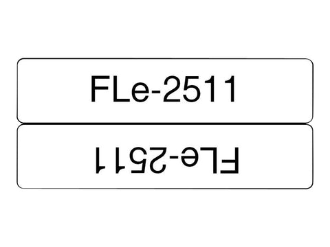 BROTHER FLe-2511 Black on White Flag Tape for Brother P-touch D800W P900W P950NW