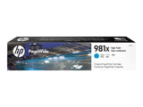 HP 981X original High Yield Cyan PageWide Cartridge L0R09A