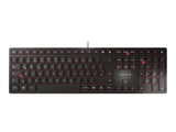 CHERRY KC 6000 SLIM Corded Keyboard - USB - BLACK (DE)