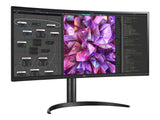 LG 34WQ75C-B Écran LED - incurvé - 34" - 3440 x 1440 UWQHD @ 60 Hz - IPS - 300 cd/m² - 1000:1 - HDR10 - 5 ms - 2xHDMI,DP, USB-C