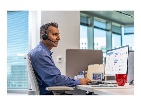 HP Poly Savi 8210-M Office DECT 1880-1900 MHz Single Ear Headset-EURO