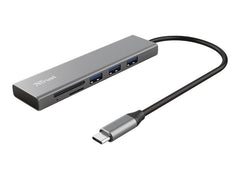 TRUST Hub USB-C HALYX 5 ports 3 USB 1 SD et 1 micro-SD