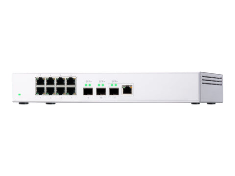 QNAP QSW-308-1C Eight 1GbE NBASE-T ports Three 10GbE SFP+ with shared one 10GBASE-T ports Unmanage Switch 10GbE NBASE-T