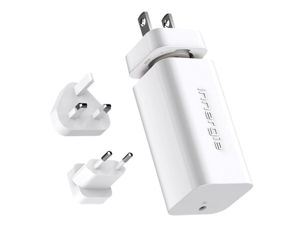 INNERGIE 65U Le plus petit Adptr. d alimentation 65W 6 embouts d alimentation pour portables Câble 1.5M Embouts voyage UE.UK et US