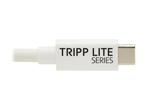 EATON TRIPPLITE series USB4 40Gbps Cable M/M USB-C 8K 60Hz 240W PD Charging White 1m 3.3ft.