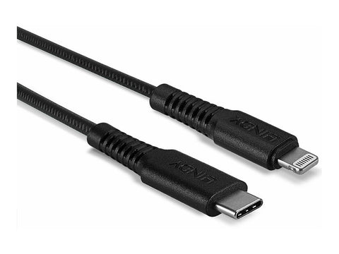 LINDY 2m reinforced USB Type C to Lightning charging Cable
