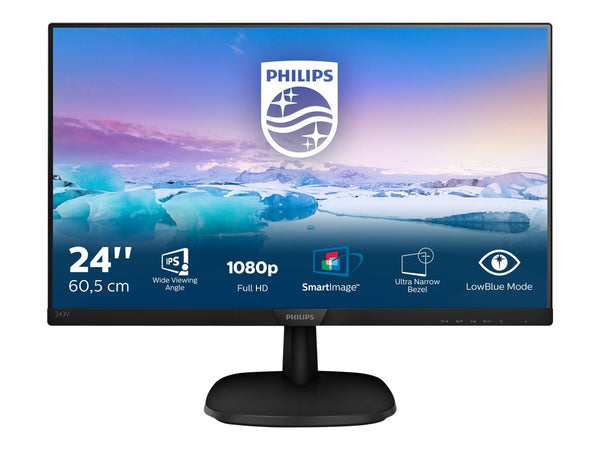 PHILIPS 243V7QDSB 23.8inch v-Line Monitor FlickerFree LowBlue Mode