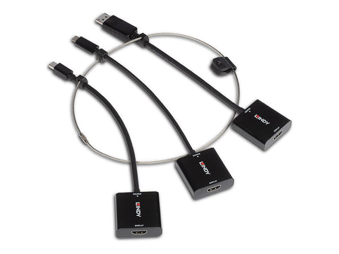 LINDY Converter Set USB Type C MiniDP and DP to HDMI 18G
