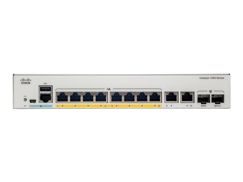CISCO Catalyst 1000 8-Port Gigabit data-only 2 x 1G SFP Uplinks LAN Base