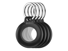 BELKIN Secure Holder - Airtag - Waterproof Keyring - 4 Pack Black