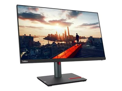 LENOVO ThinkVision P24h-30 23.8p Monitor USB Type-C HDMI DP 4xUSB 3.2 - ThinkRed