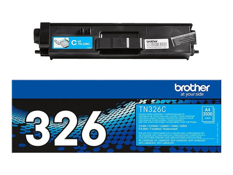 BROTHER TN-326C cartouche de toner cyan haute capacité 3.500 pages pack de 1