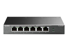 TP-LINK TL-SF1006P 6-Port 10/100Mbps Steel Desktop Switch with 4-Port PoE+ 67W PoE budget