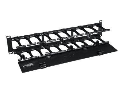 EATON TRIPPLITE SmartRack 2U High Capacity Horizontal Cable Manager - Finger duct with dual-hinge cover