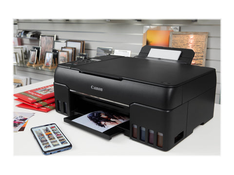 CANON PIXMA G650 MFP colour inkjet refillable A4 3.9ipm Print 100sheets Wi-Fi USB