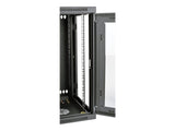 EATON TRIPPLITE SmartRack 15U Low-Profile Switch-Depth Wall-Mount Half-Height Rack Enclosure Clear Acrylic Window