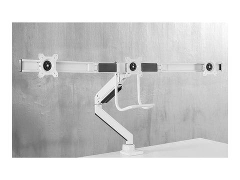 NEOMOUNTS NM-D775DX3WHITE Support décran à fixer 17-27p - ressort à gaz - Topfix - arrêt 180